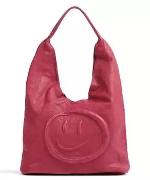 Сумка-ведро Paradise Garden 3 из зернистой яловой кожи Taschendieb Wien, розовый