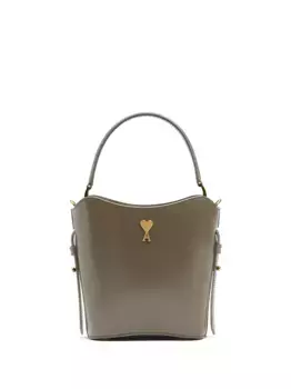 Сумка-ведро Paris размера мини AMI Paris, серый