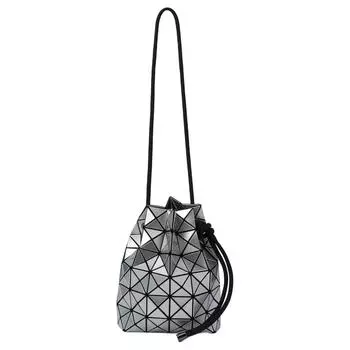 Сумка-ведро Prism PVC, через плечо, на одно плечо, обычная женская, серебристая ISSEY MIYAKE