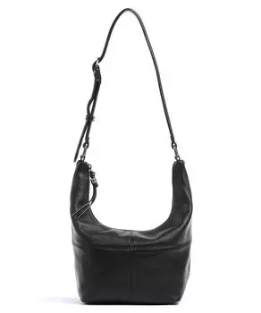 Сумка-ведро Pruvia из зернистой яловой кожи. Fredsbruder, черный