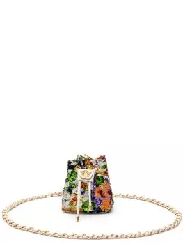 Сумка-ведро размера нано с пайетками Isla, оранжевый