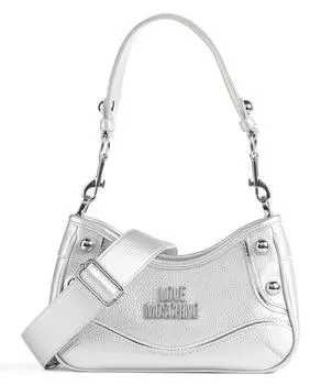Сумка-ведро Rock'N Love из искусственной кожи Love Moschino, серебряный