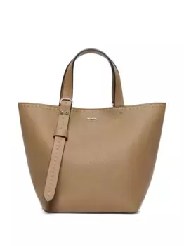 Сумка-ведро с декоративной строчкой MAX MARA, коричневый