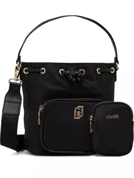 Сумка-ведро с логотипом LIU JO, черный