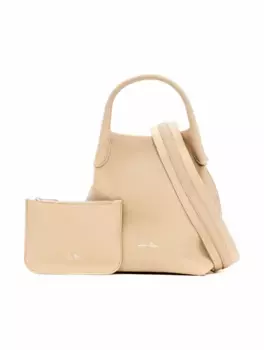 Сумка-ведро с логотипом Loro Piana, бежевый