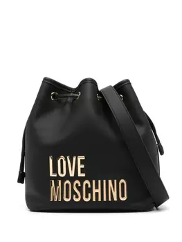 Сумка-ведро с логотипом Love Moschino, черный