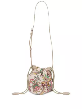 Сумка-ведро с принтом пейсли ETRO KIDS, белый