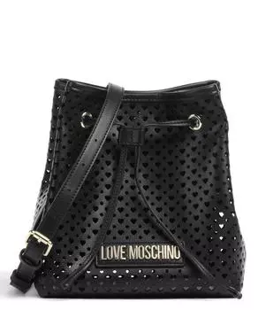 Сумка-ведро с сердечком из искусственной кожи Love Moschino, черный