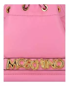 Сумка-ведро с воздушными шарами и надписью Moschino, фуксия