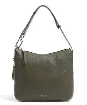 Сумка-ведро Skye M из зерненой кожи Furla, хаки