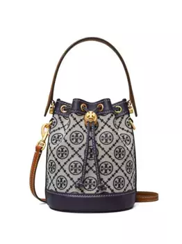 Сумка-ведро T Monogram Tory Burch, синий