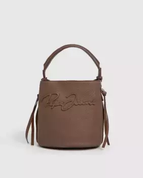 Сумка-ведро Taylor Script женская с логотипом в виде подписи Pepe Jeans, бежевый