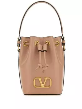 Сумка-ведро VLogo Signature Valentino Garavani, нейтральный цвет