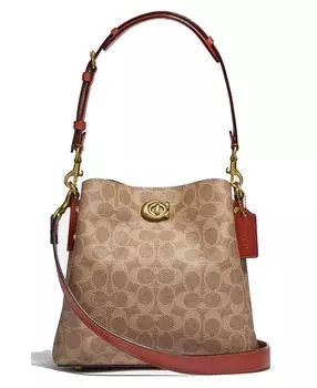 Сумка-ведро COACH Willow Bucket In Signature Canvas