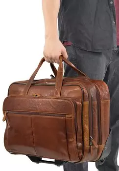 Сумка Weekender DUNCAN Gusti Leder, цвет honey brown