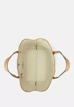 Сумка Weekender PEBBLED LEATHER LARGE EMERIE TOTE BAG Ralph Lauren, коричневый