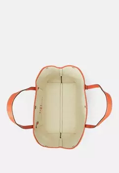 Сумка Weekender PEBBLED LEATHER LARGE EMERIE TOTE BAG Ralph Lauren, оранжевый