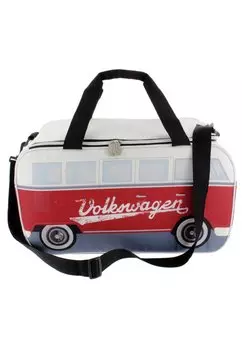 Сумка Weekender VOLKSWAGEN BULLI BUS T1 KHLTASCHE 25 LITER VW Collection By Brisa, цвет rot