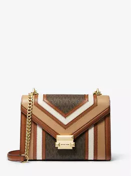 Сумка Whitney среднего размера с цветными блоками и фирменным логотипом Michael Kors, мультиколор