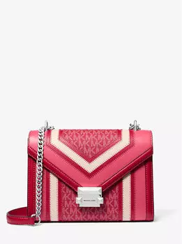 Сумка Whitney среднего размера с цветными блоками и фирменным логотипом Michael Kors, мультиколор