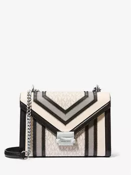 Сумка Whitney среднего размера с цветными блоками и фирменным логотипом Michael Kors, мультиколор