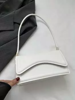 Сумка винтажная на одно плечо, белый