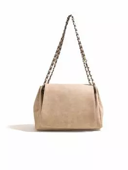 Сумка винтажная женская, бежевый