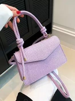 Сумка винтажная женская, фиолетовый