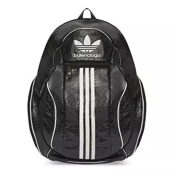 Сумка x adidas large backpack 'black white' Balenciaga, черный