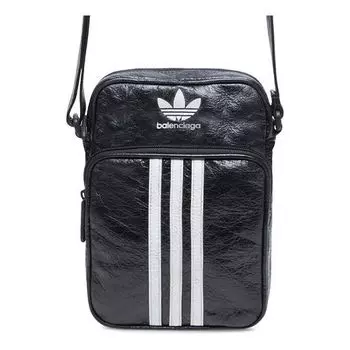 Сумка x adidas small crossbody messenger bag 'black white' Balenciaga, черный