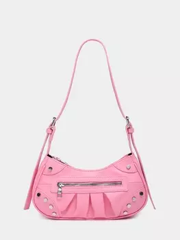 Сумка Y2K с заклепками, розовый