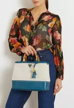 Сумка ZABRY MIT KROKOPRGUNG Guess, цвет mehrfarbig, grundton blau