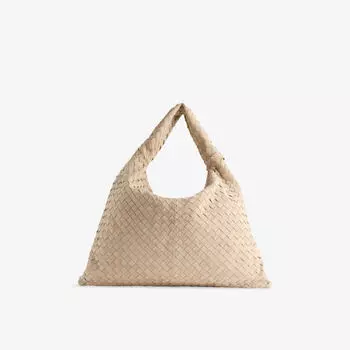 Сумка замшевая Bottega Veneta, экрю