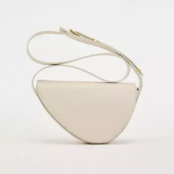 Сумка Zara Asymmetric Crossbody, кремовый