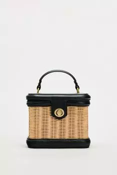 Сумка Zara Contrast Basket, черный