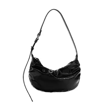 Сумка Zara Gathered Shoulder, черный