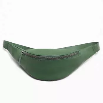 Сумка Zara Leather Belt, темно-зеленый
