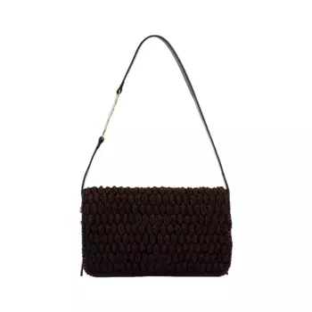 Сумка Zara Macram Shoulder, коричневый