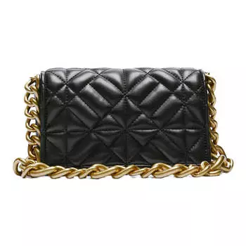 Сумка Zara Quilted Chain, черный