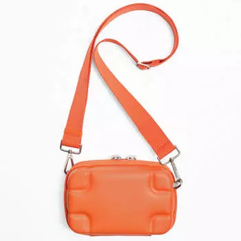 Сумка Zara Rigid Minaudiere Crossbody, оранжевый