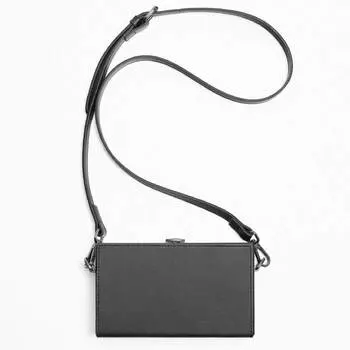 Сумка Zara Rigid Minaudiere Mini Crossbody, черный