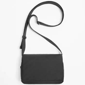 Сумка Zara Rubberised Crossbody, черный