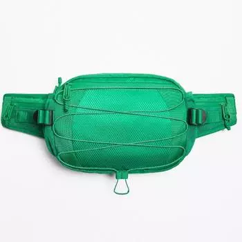 Сумка Zara Technical Crossbody, ярко-зеленый