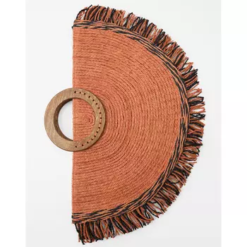 Сумка Zara Woven Fan, оранжевый