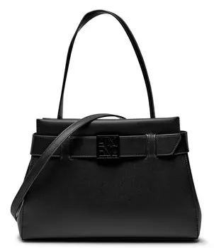 Сумка женская Armani Exchange на застежке-ремне с декоративной пряжкой, черный