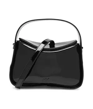 Сумка женская Calvin Klein Jeans через плечо лакированная, черный