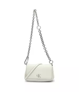 Сумка женская Calvin Klein Jeans через плечо на цепочке, экрю
