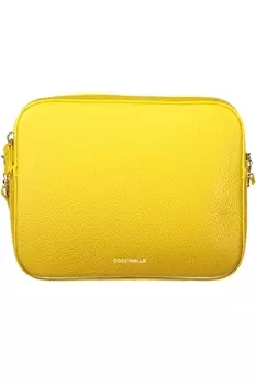 Сумка женская Coccinelle с логотипом на ремешке, желтый
