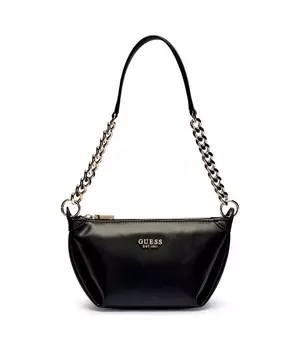 Сумка женская Guess Evaine на плечо с логотипом бренда, черный
