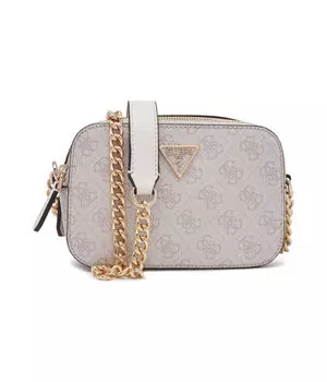 Сумка женская Guess кросс-боди на цепочке, бежевый